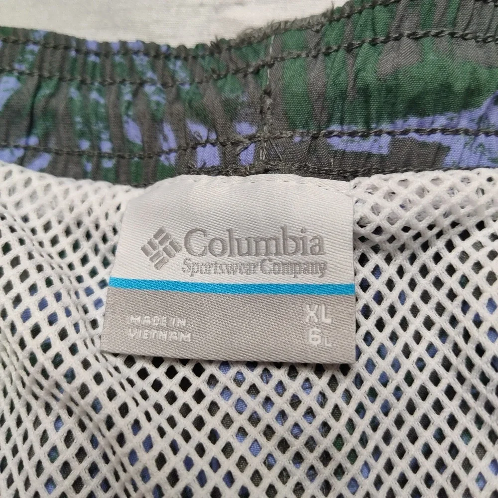 Columbia PFG Men XL Super Backcast Navy Hawaiian Nylon 6